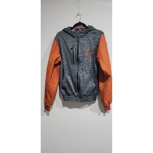 Franchise Club Longhorn College Grid Game Full-Zip Mixed Media Hoodie Jacket SP